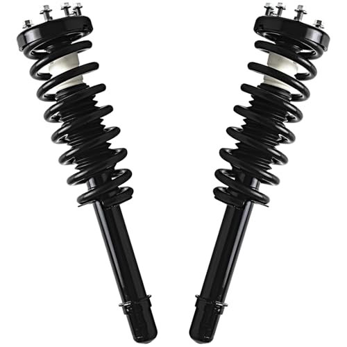 Detroit Axle - 4pc Front Struts for 2004-2008 Acura TSX, 2 Struts w/Coil Spring Assembly 2 Sway Bar End Links 2005 2006 2007 Replacement Quick Install Ready Strut Shocks Assembly - size: 4QS47298/ sway kit