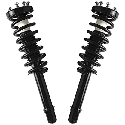 Detroit Axle - 4pc Front Struts for 2004-2008 Acura TSX, 2 Struts w/Coil Spring Assembly 2 Sway Bar End Links 2005 2006 2007 Replacement Quick Install Ready Strut Shocks Assembly - size: 4QS47298/ sway kit