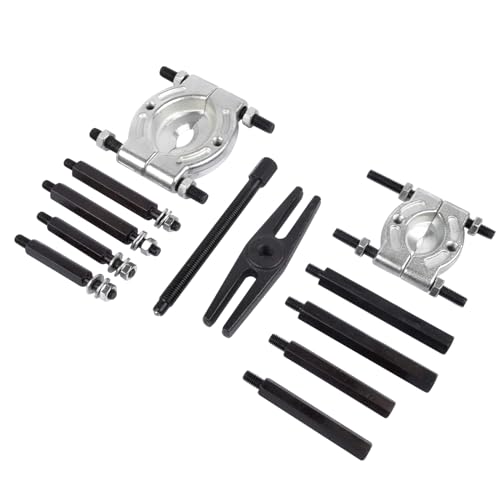 Handor 12pcs Bearing Puller Set, Wheel Hub Axle Puller Set, 5 Ton Capacity Bearing Separator Kit with 2" and 3" Jaws, Gear Puller, Storage Case Included