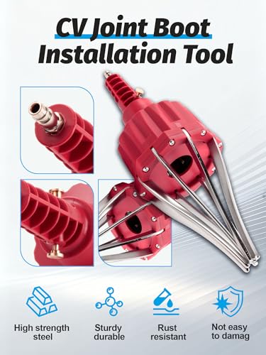 Pneumatic CV Joint Boot with 2 Sets CV Joint Boot Repair Kits | Fit 1.02-1.34in Axle Shaft for Cars, Trucks, SUVs, Most Vehicle Models Expander Installation Tool - size: 1x Installation Expander+2x CV Boots