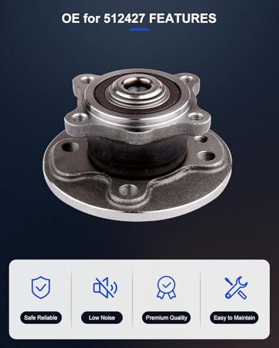 ECCPP 2-Piece 512427 Wheel Hub Bearing for Mini Cooper 2007-2015 | Pre-Greased Sealed - size: 512427*2
