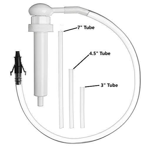 Slippery Pete Fluid Pump for Gallon Bottles and Wide Mouth Quart Bottles (Not for Standard Quart Bottles) - Transfer Gear Oil, Transmission and Differential Fluid, Antifreeze with This 30cc Hand Pump