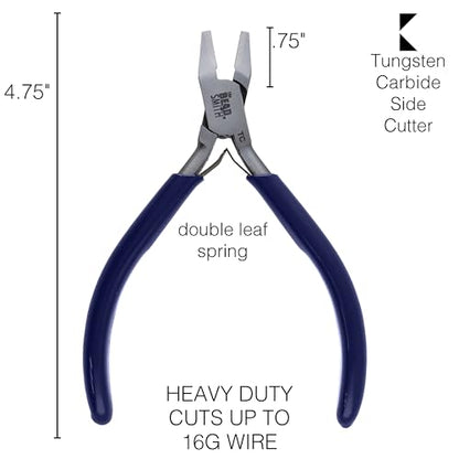 The Beadsmith 3-Piece Pliers Set – Kit Includes: Chain Nose, Round Nose and Flush Cutter with Tungsten Carbide Blades – Make Bracelets, Necklaces & Earrings – Tools for Jewelry Making - style: 3 PC Set