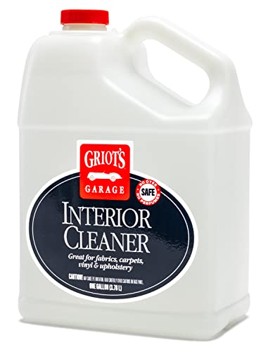 Griot's Garage Interior Cleaner Spray for Car Seats, Carpet, Upholstery Fabric, Floor Mat, Vinyl, Dashboard, Ideal for Truck, SUV, RV, Boat, and More, 11105, 1 Gallon (128 Fl Oz) - size: 128 Fl Oz (Pack of 1)