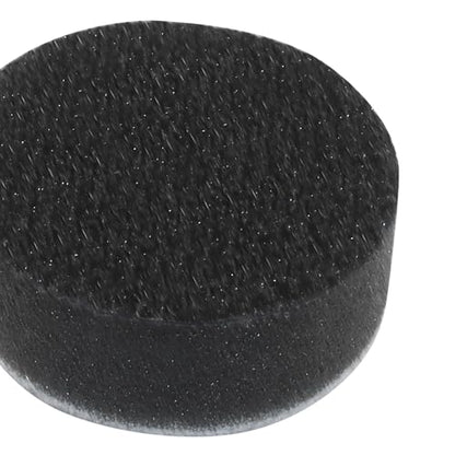 6 Pack 1 Inch Hook and Loop Foam Buffering Pad, Black | Soft Foam, Sponge Cushion Buffer, No Hole, Backing Pad for Sanding - size: 1 Inch