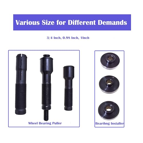 Motorcycle Wheel Bearing Removal & Installation Kit Compatible with Harley-Davidson 3/4", 1", 25mm Bearings