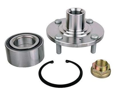 SKF Front Wheel Hub and Bearing Kit Press Seal Snap Ring BR930591K Aftermarket Replacement Part Compatible with Honda 1998-2002