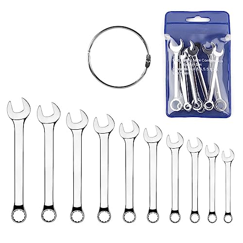 Mini Wrench Set Open End Wrench Combination Wrench Small Wrench Set, Metric and SAE (MET) - style: MET