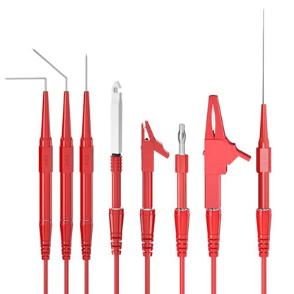 Goupchn Back Probe Kit 44PCS Banana Plug to Copper Alligator Clips Test Leads Kit with Alligator Clips, Wire Piercing Probes Set, 4mm Banana Plug Adapter for for Car Repairing Automotive Diagnostic - style: 44PCS