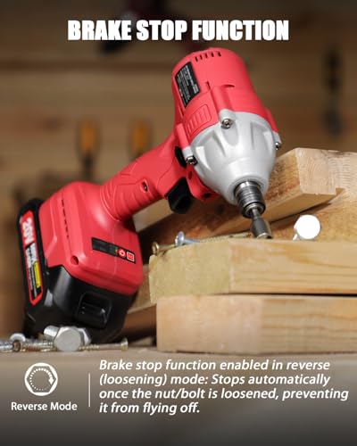 AVID POWER 20V Brushless 1/4'' Impact Driver Kit, 2220in-lbs High Torque, 2-Speed Mode, Variable Speed Cordless Impact Driver, Brake Stop Function, Compact Design with LED Light, 4 Sockets & 4 Bits