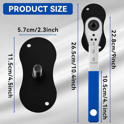 Brake Tool, Brake Caliper Compression Tool, Brake Caliper Tool | 2 Heavy Duty Caliper Hooks, 4-in-1 Universal 360° Ratcheting System for Car Disc Brake Repair, Blue