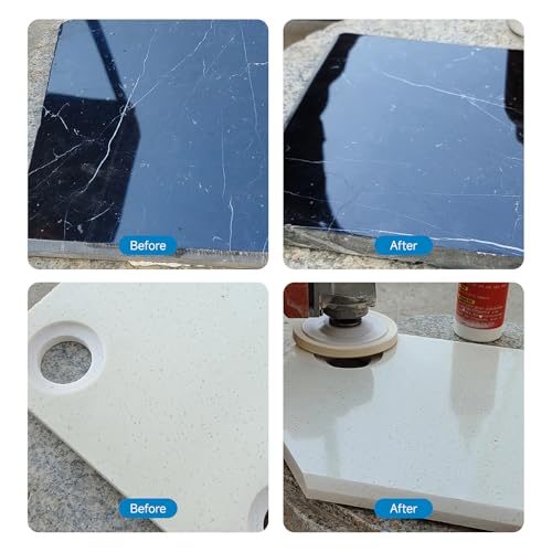 LOZLIN Polishing Paste, Granite Marble Quartz Countertop Scratch Remover, Stainless Steel Metal Repair Cream, High Gloss Mirror Finish for Home Stone Surface Renovation Care