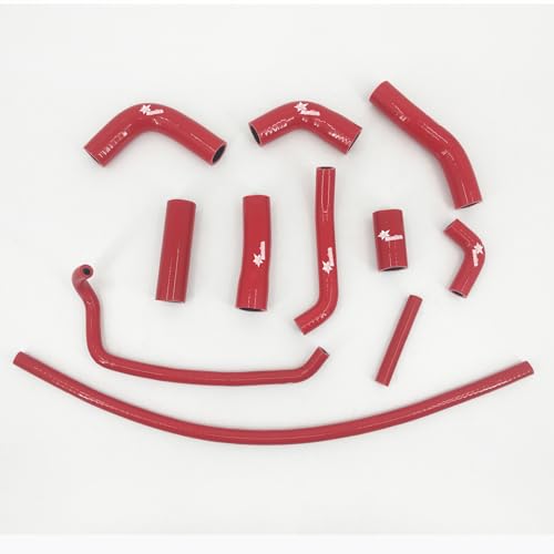 Fit 2006-2020 Yamaha YZF R6 YZFR6 2007 2008 2017 2018 Silicone Radiator Coolant Cooling Hoses Kit 3-Plyer Red - color: Red