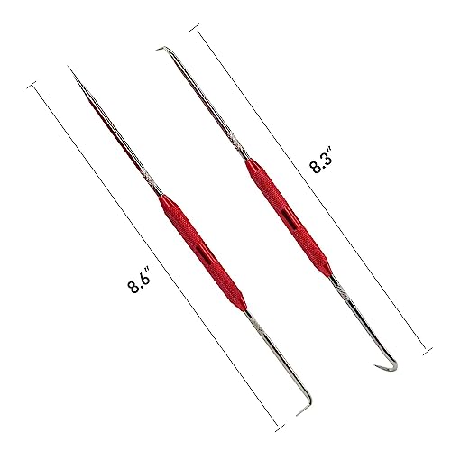 Hook and Pick Set Puller Remover，Pick Tool Set for Car Auto Oil Seal/O-Ring Seal Gasket - size: 2set