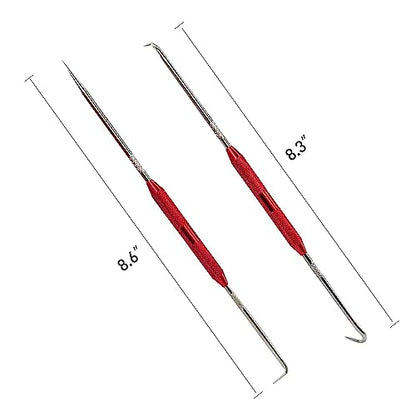 Hook and Pick Set Puller Remover，Pick Tool Set for Car Auto Oil Seal/O-Ring Seal Gasket - size: 2set