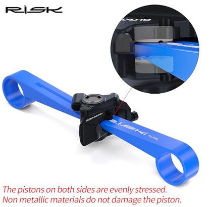 Bike Hydraulic Brake Piston Press Tool, High-Efficiency Disc Brake Caliper Pad Pressure Reset Spreader Hydraulic Parallel Reset Tool Compatible with Shimano and More