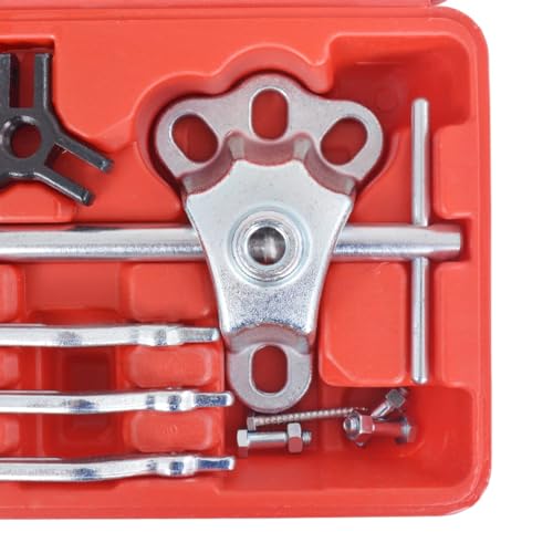 9 Ways Slide Hammer Puller Set 17 pcs,Bearing Puller Set,Bearing Separator,Heavy Duty Bearing Splitter Tool Kit with Case