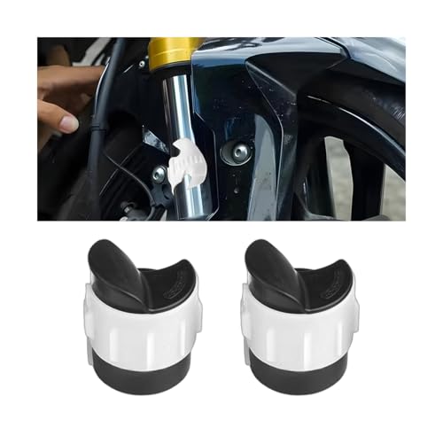 HZEL Motorcycle Fork Seal Cleaner Tool, 2PCS 45mm-55mm Motorbike Front Fork Seal Saver Cleaner Removal Tools, Shock Absorber Motocross Cleaning Tool, Universal for Motocross Dirt Bike Scooters (White) - color: White