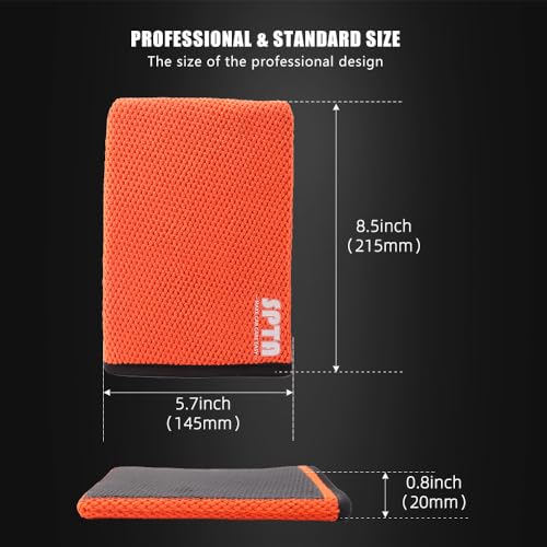 SPTA Clay Mitt, Pro Medium Grade Clay Bar Infused Mitt, Car Detailing Glove Quickly Removes Debris from Your Paint, Glass, Wheels, & More -CB306 - color: Clay Mitt With Hole Style