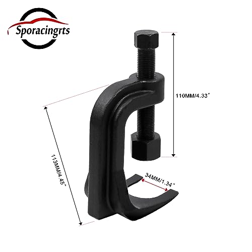 Sporacingrts 25112 Ball Joint Separator, Ball Joint Removal Tool, Adjustable Ball Joint Puller Extending Up to 2 3/8 Inches for Cars Trucks, and SUVs