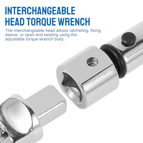 Digital Adjustable Torque Wrench 5-25 NM, 30mm Open-End Steel Torque Wrench, 9×12mm Interchangeable Head, Precision Hand Tool for Car Repair, Bicycle Maintenance, and Spanner Applications
