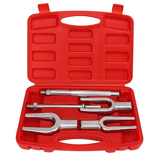 5 Pcs Ball Joint Separator Set, Pickle Fork Tool Set, Heavy Duty Tie Rod Removal Tool, Ball Joint Remover, with Suitcase, Universal for Cars and Light Trucks