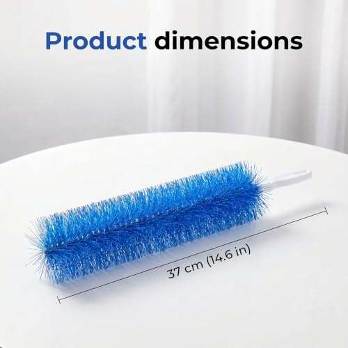 Bendable Microfiber Head, Reusable Dust Remover 2 Pcs 2026 New Fan Cleaner Brush, Washable Cobweb Duster for Air Conditioning, Fan Blades, Air Vents, Curtains, Cars - color: Blue*2