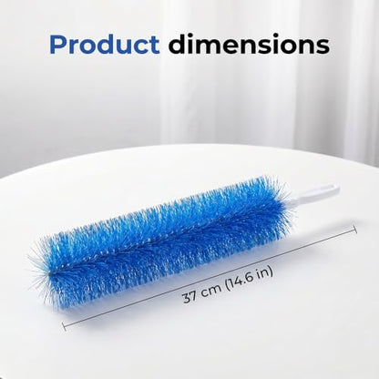 Bendable Microfiber Head, Reusable Dust Remover 2 Pcs 2026 New Fan Cleaner Brush, Washable Cobweb Duster for Air Conditioning, Fan Blades, Air Vents, Curtains, Cars - color: Blue+gray
