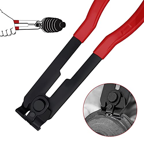 Auto/ATV CV Joint Axle Boot Clamp Pliers Tool with 20 Crimp Bands - size: CV Joint Boot Clamp Pliers Kit with 20 Crimp Bands