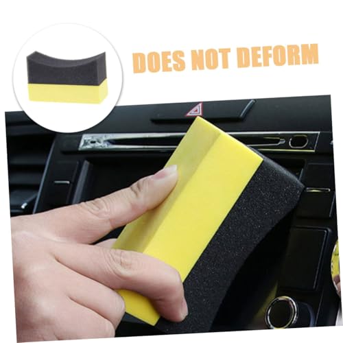 Luxshiny 6pcs Tire Shine Applicator Pads Set EVA Foam Polishing Sponge for Car Wash Detailing Waxing for Auto Cleaning