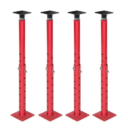 Floor Joist Jack, 19"- 36"(1'7"-3) Height Range Adjustable Floor Joist Jack House Jack Post,Telescoping Jack for Temporary Support for Leveling,4400 lbs Height Capacity(Each)-4Pack - size: 4PACK