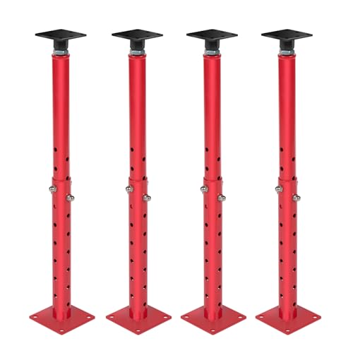 Floor Joist Jack, 19"- 36"(1'7"-3) Height Range Adjustable Floor Joist Jack House Jack Post,Telescoping Jack for Temporary Support for Leveling,4400 lbs Height Capacity(Each)-4Pack - size: 4PACK