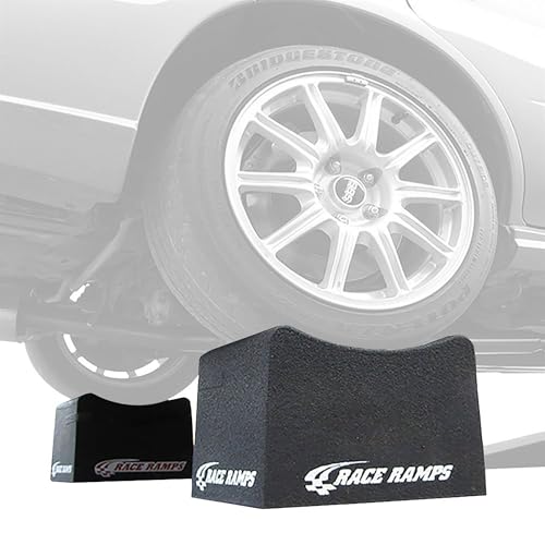 Race Ramps 10 Inch Wheel Cribs for Car Maintenance and Display, Lightweight, Non-Scratch, Ideal for Oil Changes and Garage Use, RR-WC-10 - size: 10-inch Standard