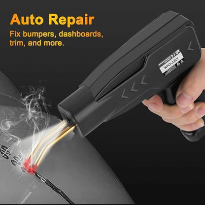 220W Plastic Welder, 2000PCS Staples Plastic welding Kit, Custom Carry Case Plastic Welder Kit, Super Powerful Fast Precise Portable Plastic Repair Kit, Hot Stapler Bumper Repair Kit - color: Black