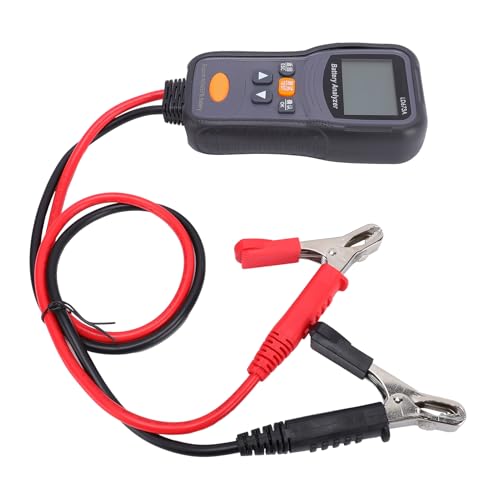 Naroote 12V 24V Digital Car Battery Tester for Ca Rs Trucks Boats | Quick Accurate Diagnosis, Shock Proof ABS Housing & 66cm Cables, Battery Analyzer for Trucks RVs ATVs