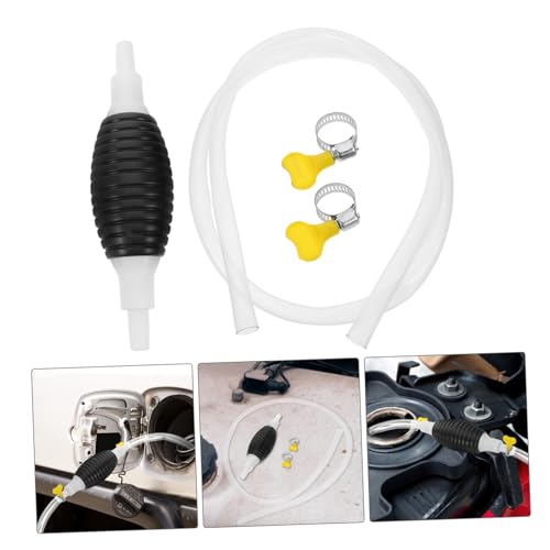 Zerodeko 1set Manual Siphon Hand Pump for Liquid Extraction Hose Kit Self-Priming Pump for Home Use and Automotive Applications