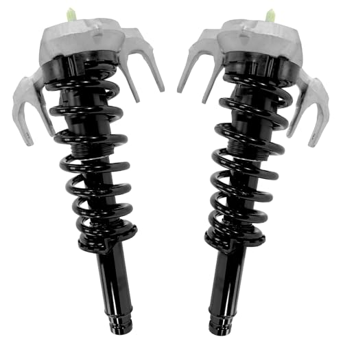 Detroit Axle - AWD 2 Front Struts for 2008-2013 Cadillac CTS, Complete Strut with Coil Spring Assembly 2009 2010 2011 2012 Replacement Quick Install Ready Struts Shocks Assembly - size: 11707_11708/Pair