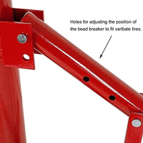BLACKHORSE-RACING Portable Manual Tire Changer 8" to 16" Tire Changer Bead Breaker Mounting Tool Manual Steel Tire Changing Tool for Car Truck Home Garage Small Auto Shop