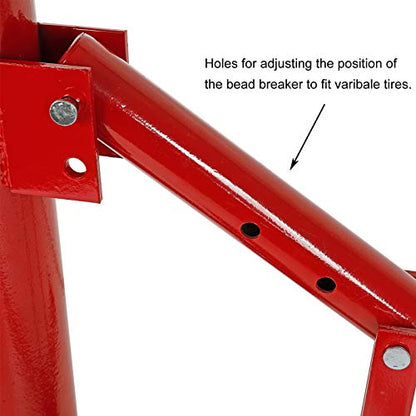 BLACKHORSE-RACING Portable Manual Tire Changer 8" to 16" Tire Changer Bead Breaker Mounting Tool Manual Steel Tire Changing Tool for Car Truck Home Garage Small Auto Shop