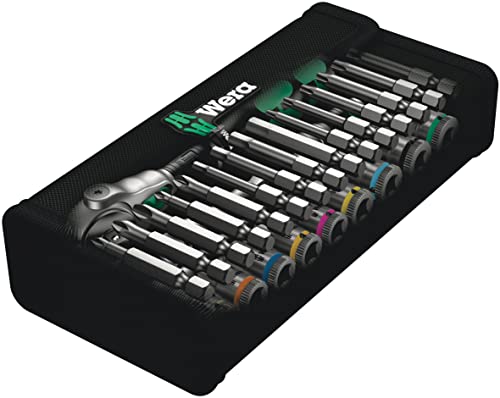 Wera 05004016001 8100 SA 6 Zyklop Metric Speed Ratchet Set, 28 Piece, 1/4" Drive