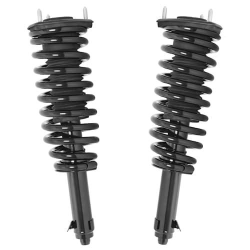 Detroit Axle - AWD Front Struts Sway Bars for 2009-2017 Lexus LS460 2008-2016 LS600h, 2 Complete Struts with Coil Spring Assembly 2 Sway Bar End Links Replacement Suspension Kit - size: 4QS50873/ sway kit