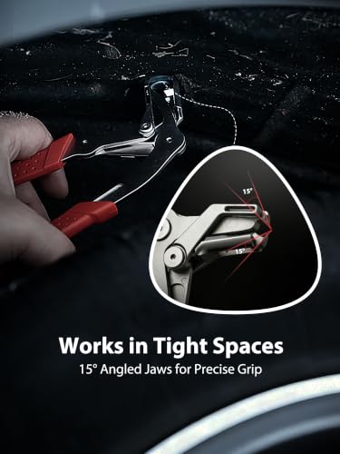 Professional Clip Removal Pliers Set with 200PCS Push Pin Rivets - size: MU-CC+CRP