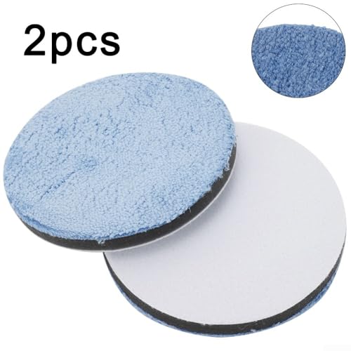 Microfiber Polishing and Buffing Pads Set, 2 Pack, Foam Core for Car Polisher, Wax and Paint Care, 3/4/5/6/7 Inch Sizes(3inch) - size: 3inch