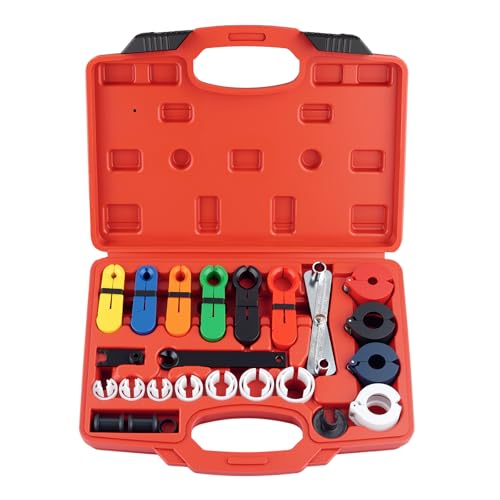 Master Quick Disconnect Tool Kit for A/C Fuel & Transmission Systems Fuel Line Disconnect Tool Set AC Line Removal Tool(red)