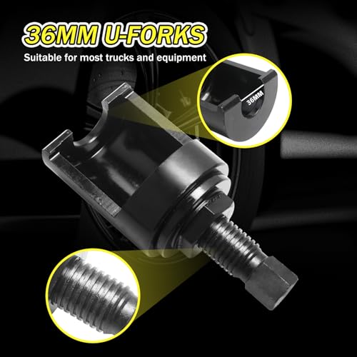 Truck Ball Joint Separator, 36mm Forks Ball Joint Puller, Heavy Duty Universal Ball Joint Removal Tool, 1 Pc Molding, Top Bead Design Suitable for Truck, Semi-Truck and Bus