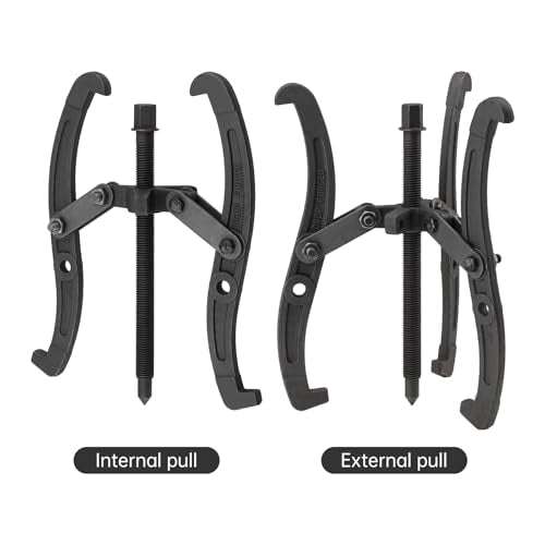 ChgImposs 12 Inch 2 Jaw / 3 Jaw Gear Puller, Multifunction Standard Carbon Steel Bearing Puller with 4 Single Hole Claw Pullers for Car/Mechanical Repairing - size: 12 Inch