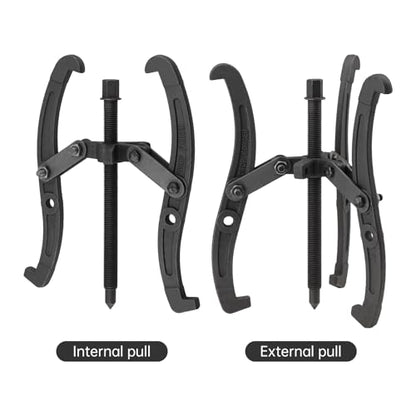 ChgImposs 12 Inch 2 Jaw / 3 Jaw Gear Puller, Multifunction Standard Carbon Steel Bearing Puller with 4 Single Hole Claw Pullers for Car/Mechanical Repairing - size: 12 Inch