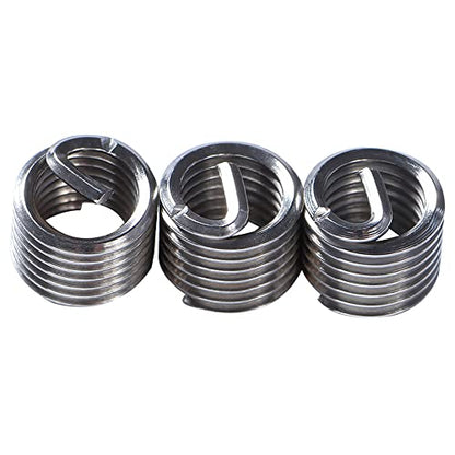 30 PCS Stainless Steel Thread Repair Kit M6x1.0mm Metric Thread Repair Insert Kit Compatible Hand Tool Set For Auto Repairing