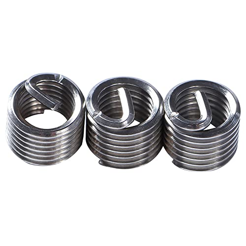 30 PCS Stainless Steel Thread Repair Kit M5x0.8mm Metric Thread Repair Insert Kit Compatible Hand Tool Set for Auto Repairing
