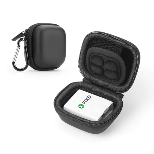 Case for FIXD Car Diagnostic Tool, Bluetooth OBD2 Scanner Diagnostic Tool Mini Compact Portable Storage Bag, Shockproof Waterproof (Only Case) (Black) - color: Black